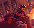 Reading by the Fire