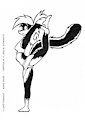 Flexible Teen Tabitha (Inked Version).
