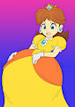 Princess Daisy's Bigger and Bigger Balloon Belly by darkbunny666