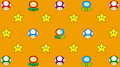 Mario Symbols: Mushrooms, Stars, Flowers, Characters (Wallpapers)