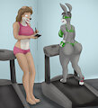 Commission for N-S-F-W Jwaela Aci the thick bunny boxer