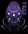 Neon Gods Skull by SpiceDevil