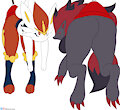 [Commission] Cinderace & Zoroark
