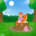 Relaxing under the sky -By rocketterrier999-