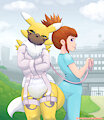 Renamon jacketed by ThePaddedRoom
