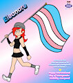 Eleonore has the transgender flag