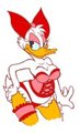 Daisy Duck lingerie in color