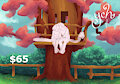 OPEN FIXED PRICE YCH - Treetop Kisses by postponedmovies