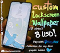 SCREEN LOCK WALLPAPERS (furry) COMMISSIONS for 8 USD! (5 slots) only PAYPAL