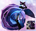 [OPEN] Adoptable | Galaxy Black Rose Fox by Hybrididi
