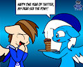 One year on Twitter for Seb the Pony