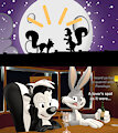 Black and white, fight at night. by PapaDragon69