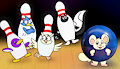 Bowling Ball and Pin Group by Nishi