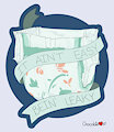 Wolfie's Streams - Pullup Sticker by ChocolateKitsune