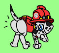 Paw Patrol fanart marshall's butt request