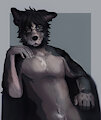 Gachi wolf in glasses by shokupann