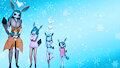 meet my glaceon family by MoonNaito
