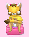 Sophie's Tail Grooming -By ConejoBlanco-