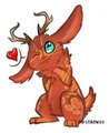 the cutie chibi of  jack-lope fur done by shadowkira555 by glitterbabykitty