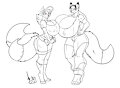 GrayDoll and Ardelia (Resize) by NickTheWolf