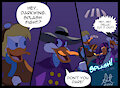Della and Darkwing: Splash Fight by Daffytitanic