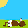 Catching rays.