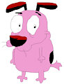 Courage the Cowardly Dog by SandyCheeksandKennyCat