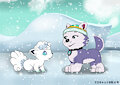 Snowy & Everest by Kerocat