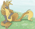 Sniggles Sitting Outside by Snigglemuffin