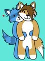 Chibi Hugs by wolfiepaws