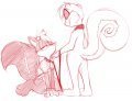 Scotty getting Dolled up. By Shin0r0z 
