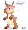 Deer Shy by FluffyXai