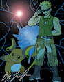 Lt. surge and raichu by palmtree28