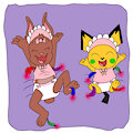 Amy N Donnie Tickled -By Clovershroom-