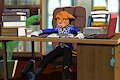 Simba StuDying. by Ecoke