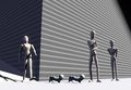 Maquettes used in today's comic