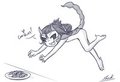Scorpion girl stalks cookies!