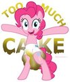 Too much cake by DiaperPony