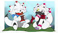 [Personal | #SFW] Tailimon meets a regular Gammamon by mrpandragon