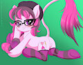 Tama-pone in glasses by NioFloofArtist