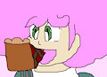 Minky Momo Eating Pie by yoshiwoshipower99