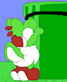 Yoshi Can't Reach by yoshiwoshipower99
