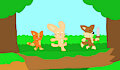 Astraligor, Miracle and Waffles on a Adventure (for AnimatorCat and TheHidden)