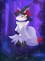 Shy Braixen Witch SFW by JakuyaArt