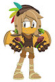 Sonic OC Redesign - Zyanya Tessay (The Echidna)