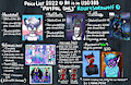 Price list of RouxySoraWolf 2022 © by RouxySoraWolf