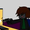 -GIF ANIMATION Chibi- Working overtime weekends by MelodyTsuki