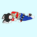 Adam The Forsaken Sleeping and Holding Night Night Bear by TheForsakenScribe