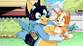 Bluey Re-Draw by ZiggyFoxx