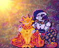 [FA] FNAF- Sun n Moon by QueerstallineVoid